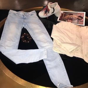 TopShop high waist skinnies